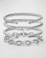 Image 3 of 5: David Yurman Cable Buckle Bracelet with Diamonds