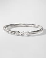 Image 1 of 5: David Yurman Cable Buckle Bracelet with Diamonds