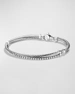 Image 1 of 3: David Yurman Crossover Bracelet with Diamonds