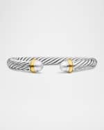 Image 1 of 4: David Yurman Cable Bracelet with Gemstone and 14K Gold in Silver, 7mm