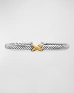 Image 1 of 5: David Yurman Cable Bracelet in Silver with 14K Gold, 5mm