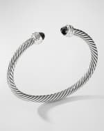 Image 4 of 4: David Yurman Cable Bracelet with Gemstones in Silver, 5mm