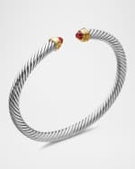 Image 4 of 4: David Yurman Cable Bracelet with Diamonds in Silver, 5mm