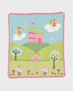 Image 1 of 2: Art Walk Kids' Enchanted Castle Scalloped Blanket