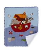 Image 2 of 2: Art Walk Kids' Noah's Ark Scalloped Blanket