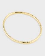 Image 3 of 5: Ippolita Medium Hammered Bangle in 18K Gold