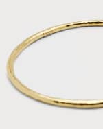 Image 3 of 5: Ippolita Small Hammered Bangle in 18K Gold