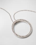 Image 4 of 4: Roberto Coin Pave Circle Necklace