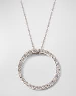 Image 1 of 4: Roberto Coin Pave Circle Necklace