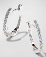Image 4 of 5: Roberto Coin Pave Diamond Horseshoe Earrings