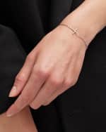 Image 2 of 5: Roberto Coin Integrated Diamond Cross Bracelet, White Gold