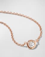 Image 4 of 5: Roberto Coin 18k Gold Single Diamond Necklace