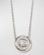 Image 1 of 5: Roberto Coin 18k Gold Pave Diamond Pendant Necklace