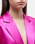 Image 2 of 5: Roberto Coin 18k White Gold Diamond Texas Necklace