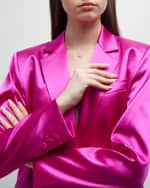 Image 5 of 5: Roberto Coin 18k White Gold Diamond Texas Necklace