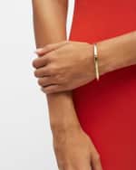 Image 2 of 5: Ippolita Hammered Flat Bangle in 18K Gold