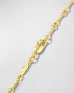 Image 3 of 5: Roberto Coin Two-Tone 18k 7-Diamond Dog Bone Necklace
