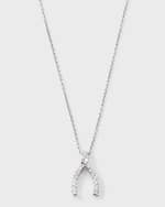 Image 1 of 5: Roberto Coin Pave Wishbone Necklace