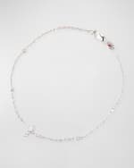 Image 1 of 5: Roberto Coin Tiny Treasure Diamond Cross Bracelet