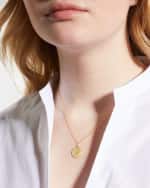 Image 5 of 5: Roberto Coin 18k Diamond Paw Disc Pendant Necklace