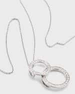 Image 4 of 5: Roberto Coin Two-Circle Pendant Necklace