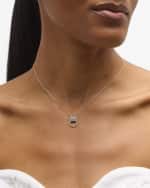 Image 2 of 5: Roberto Coin 18k White Gold Diamond Owl Necklace