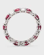 Image 3 of 5: Neiman Marcus Diamonds Platinum Ruby and Diamond Band, Size 6.75, 2.55tcw