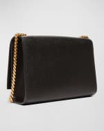 Image 3 of 6: Saint Laurent Kate Small YSL Crossbody Bag in Grained Leather