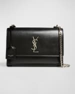 Image 1 of 6: Saint Laurent Sunset Medium YSL Crossbody Bag in Smooth Leather