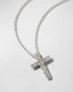 Image 4 of 5: Roberto Coin 18k Small Diamond Cross Pendant Necklace