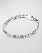 Image 2 of 5: LAGOS 7mm Caviar Spark Bracelet with Diamonds