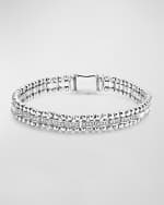 Image 1 of 5: LAGOS 7mm Caviar Spark Bracelet with Diamonds