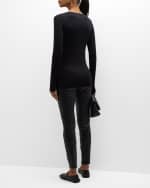 Image 4 of 6: Majestic Filatures Soft Touch Marrow-Edge Long-Sleeve Top