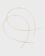 Image 3 of 5: LANA Large Upside Down Hoop Earrings in 14K Gold