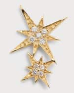 Image 1 of 5: Sydney Evan 14k Pave Diamond Double Starburst Stud Earring