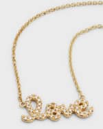 Image 4 of 5: Sydney Evan Gold Diamond Love Necklace, Small