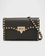 Image 1 of 6: Valentino Garavani Rockstud Medium Shoulder Bag