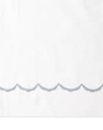 Image 2 of 2: Matouk Full/Queen Scallops Embroidered Duvet Cover