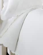 Image 1 of 3: Sferra Twin Floral Matelasse Coverlet