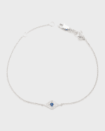 Image 1 of 5: Sydney Evan Mini Diamond Evil Eye Bracelet