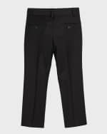 Image 2 of 2: Appaman Slim Suit Pants, Black, Size 4-14