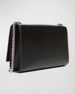 Image 3 of 5: Saint Laurent Kate Small YSL Crossbody Bag in Grained Leather