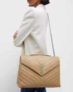 Image 3 of 6: Saint Laurent Loulou Large YSL Shoulder Bag in Quilted Leather