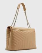 Image 4 of 6: Saint Laurent Loulou Large YSL Shoulder Bag in Quilted Leather