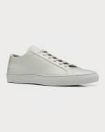 Image 5 of 6: Common Projects Men's Achilles Leather Low-Top Sneakers