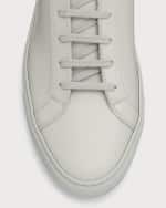 Image 4 of 6: Common Projects Men's Achilles Leather Low-Top Sneakers