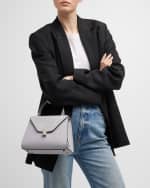 Image 3 of 6: Valextra Iside Mini Leather Satchel Bag