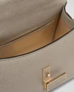 Image 5 of 6: Valextra Iside Mini Leather Satchel Bag