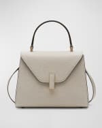 Image 1 of 6: Valextra Iside Mini Leather Satchel Bag