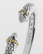 Image 3 of 5: LAGOS Caviar Small Hinge Bracelet with Diamonds